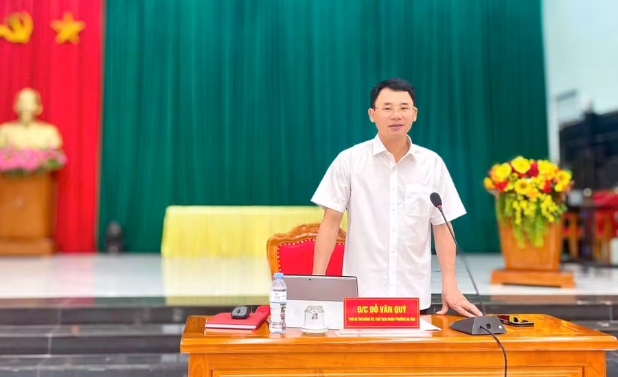 Ông Đỗ Văn Quý - Chủ tịch UBND phường Đa Mai.