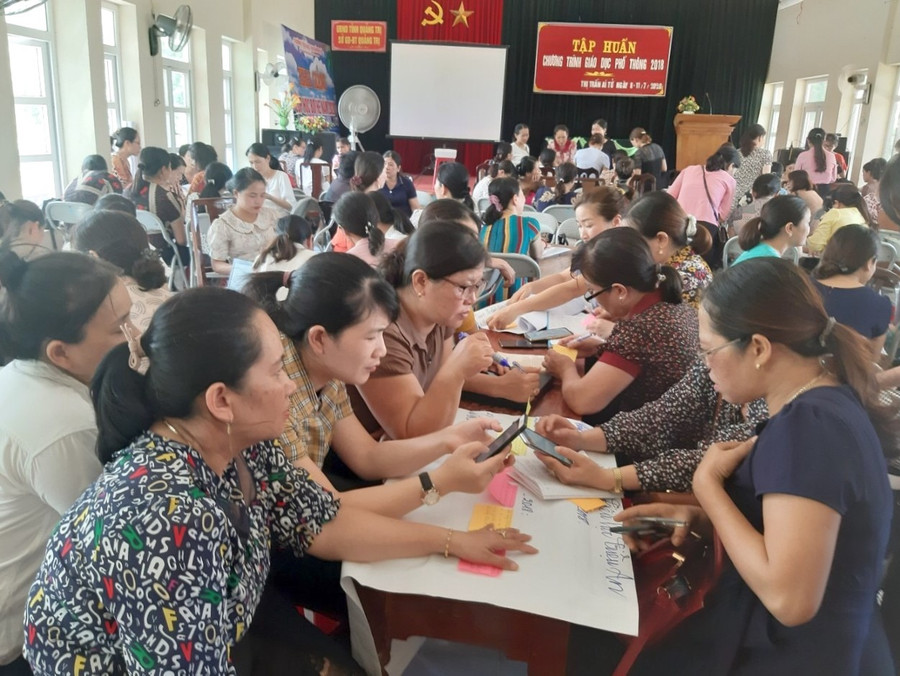 Quảng Trị: Bồi dưỡng gần 1.200 giáo viên lớp 1 và 343 cán bộ quản lý ảnh 1 Quảng Trị: Bồi dưỡng gần 1.200 giáo viên lớp 1 và 343 cán bộ quản lý ảnh 1