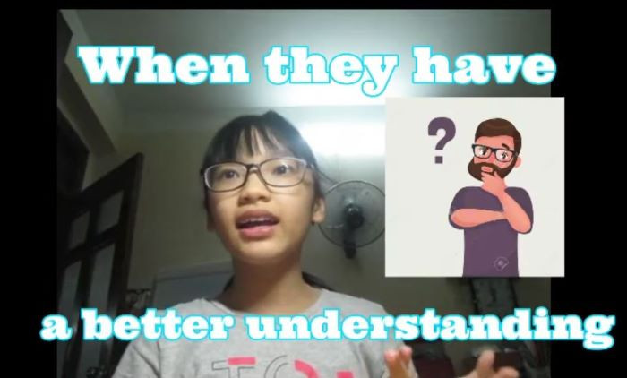 Học sinh lớp 4 nêu giải pháp chống nạn bắt nạt qua mạng xã hội ảnh 1