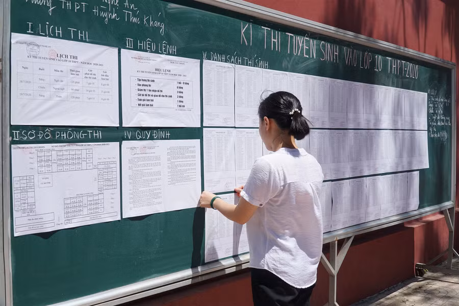 Cận cảnh mọi khâu chuẩn bị kỳ thi tuyển vào lớp 10 tại Nghệ An ảnh 3