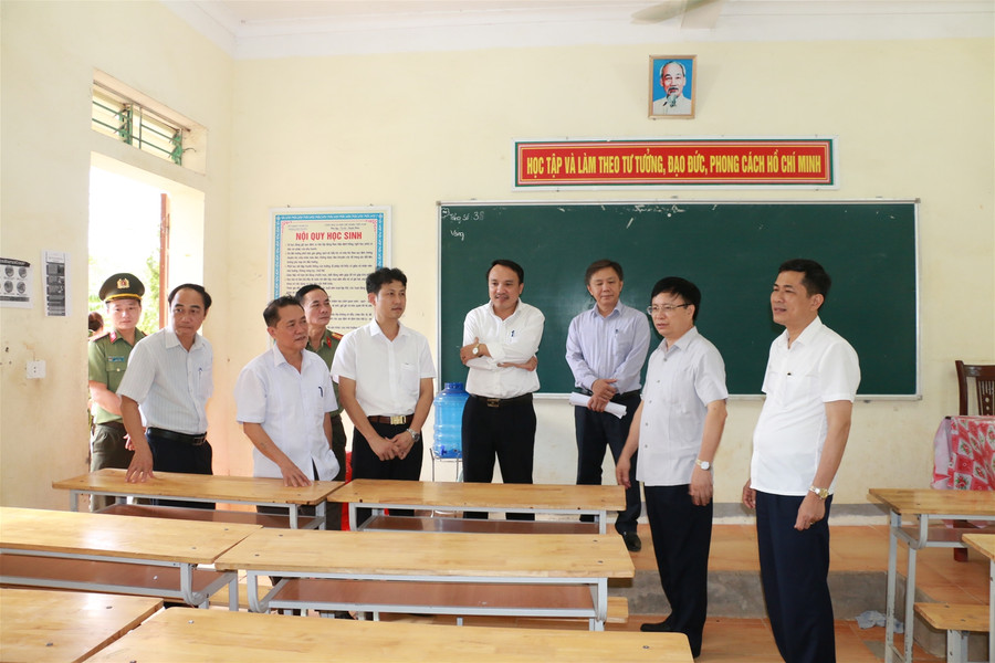 Nghệ An: Lưu ý đảm bảo khu vực tường bao xung quanh trường thi ảnh 2