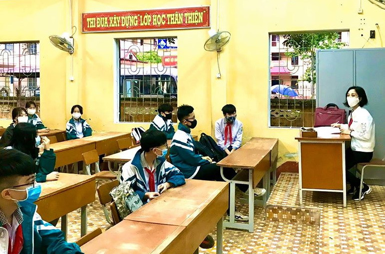 Yên Bái: Hình ảnh buổi học đầu tiên sau kỳ nghỉ chống dịch Covid-19 ảnh 11 Yên Bái: Hình ảnh buổi học đầu tiên sau kỳ nghỉ chống dịch Covid-19 ảnh 11