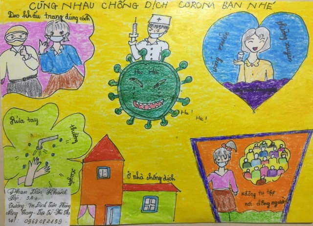 Nét chữ và bích họa tuyệt đẹp thể hiện niềm tin yêu với đất nước trước dịch Covid-19 ảnh 9