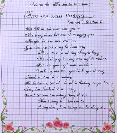 Nét chữ và bích họa tuyệt đẹp thể hiện niềm tin yêu với đất nước trước dịch Covid-19 ảnh 19