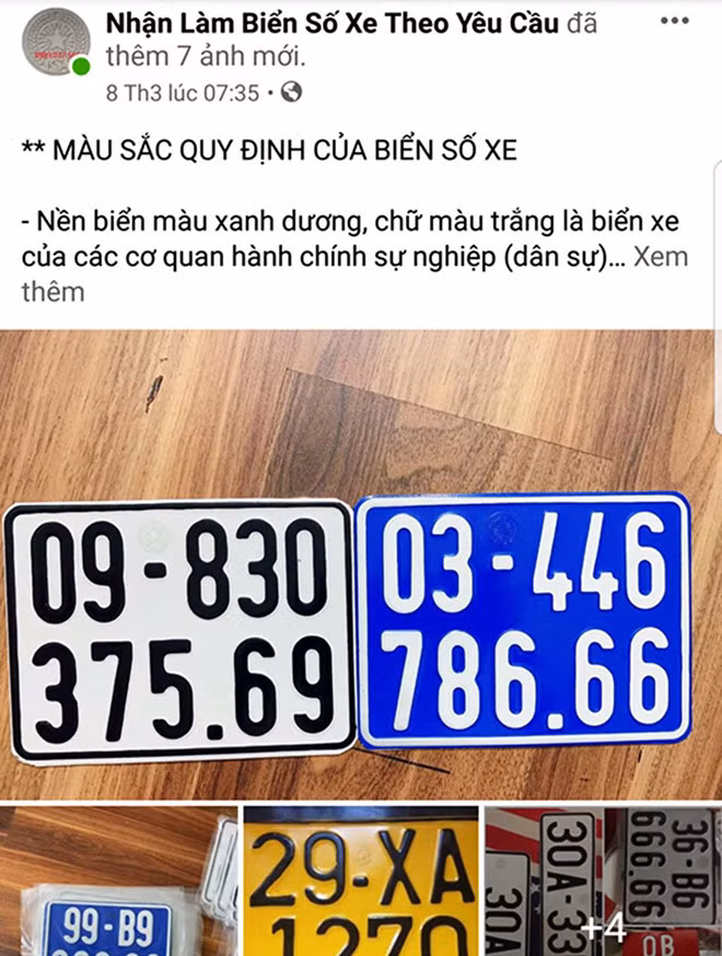 Bán biển số xe công vụ giả tràn lan ảnh 3