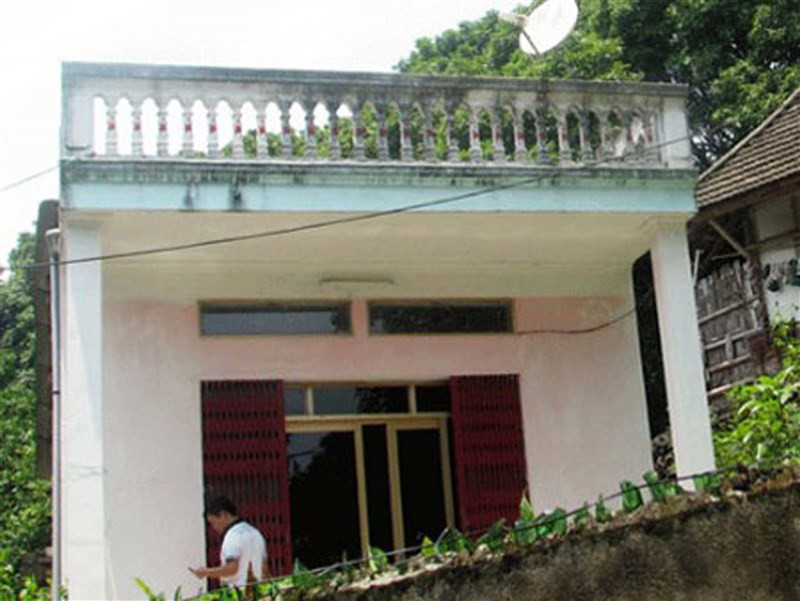 Ngôi nhà, nơi xảy ra vụ án.