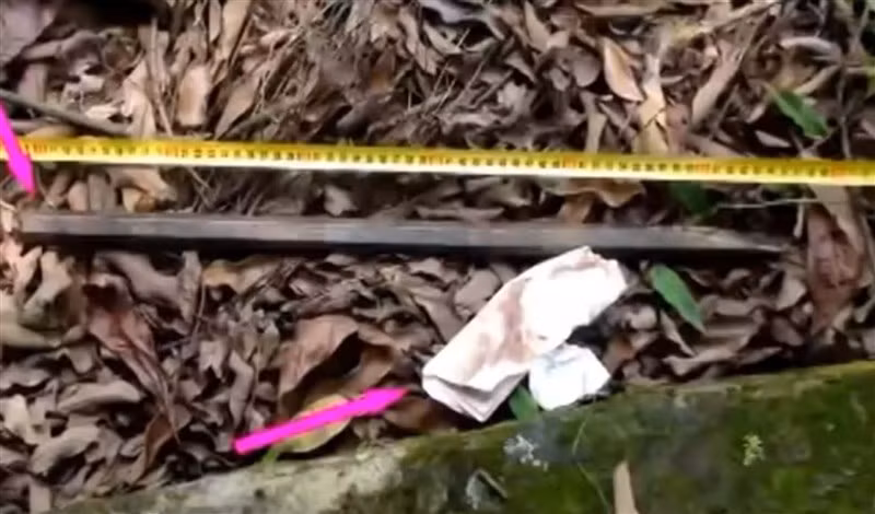 Tang vật tại hiện trường vụ án.