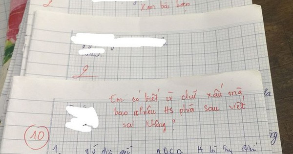  Nhận trái đắng vì chép bài của nam sinh 10 điểm 