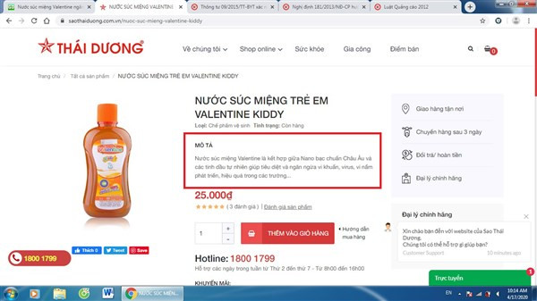 Nước súc miệng Valentine không diệt Covid-19 ảnh 1 Nước súc miệng Valentine không diệt Covid-19 ảnh 1