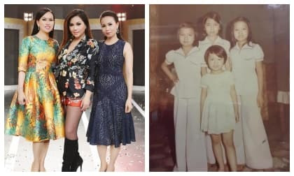  Ảnh hiếm khi bé của 3 chị em Cẩm Ly, Hà Phương và Minh Tuyết 