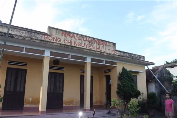 Nhà lưu niệm Nguyễn Hữu Tiến tại quê nhà.