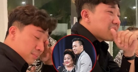 Trấn Thành bật khóc nức nở vì sợ không được gặp lại NSND Ngọc Giàu