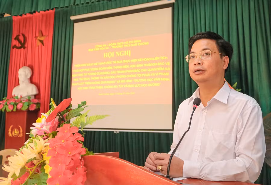 Trường THCS Nam Cường-Nam Định: Bàn giải pháp bảo vệ học sinh trên không gian mạng ảnh 2