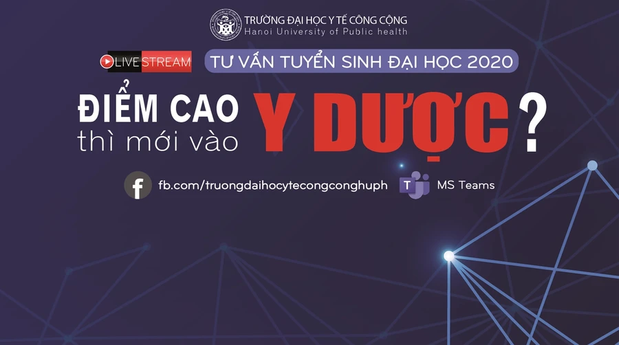 Trường Đại học Y tế công cộng, tư vấn tuyển sinh, mở ngành học hình thức trực tuyến