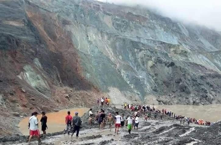 Myanmar: Xảy ra thảm kịch lở đất, hơn 100 thợ mỏ bị chôn vùi ảnh 2 Myanmar: Xảy ra thảm kịch lở đất, hơn 100 thợ mỏ bị chôn vùi ảnh 2