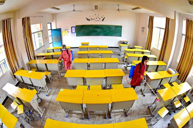Vũ Hán chuẩn bị đón HS cuối cấp THPT quay lại trường học