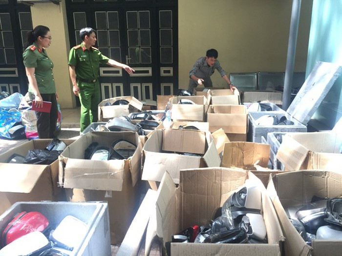 Công an TP Hà Nội triệt phá đường dây tiêu thụ phụ tùng ô tô trộm cắp
