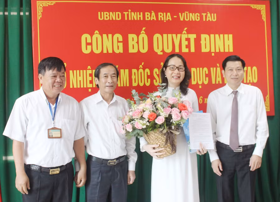 Sở GD&ĐT tỉnh Bà Rịa- Vũng Tàu có tân giám đốc Sở