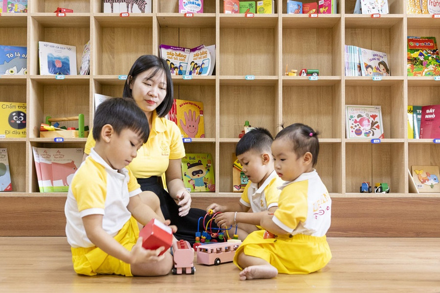 Nhiều trường mầm non tư thục hỗ trợ phụ huynh khi đón trẻ học trở lại ảnh 4 Nhiều trường mầm non tư thục hỗ trợ phụ huynh khi đón trẻ học trở lại ảnh 4