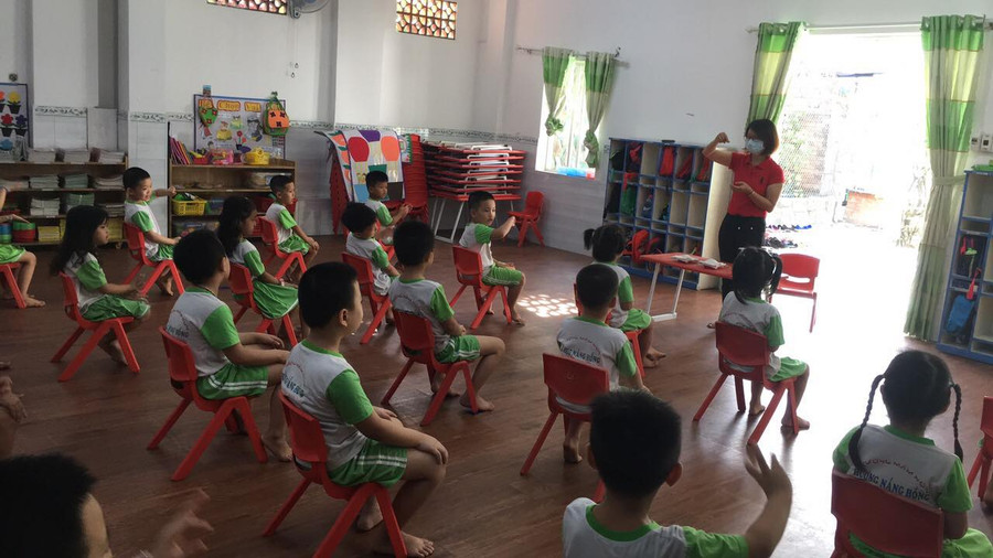 Nhiều trường mầm non tư thục hỗ trợ phụ huynh khi đón trẻ học trở lại ảnh 5 Nhiều trường mầm non tư thục hỗ trợ phụ huynh khi đón trẻ học trở lại ảnh 5