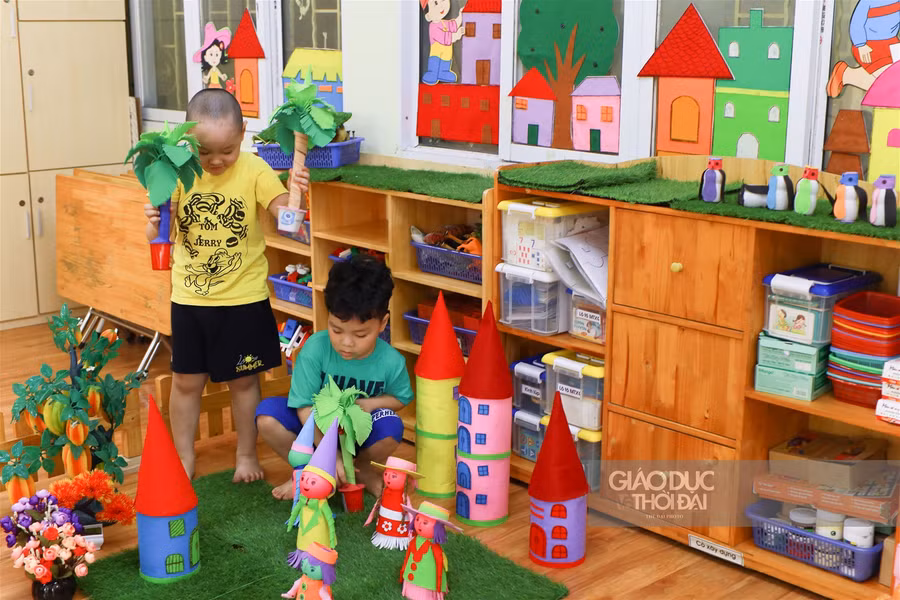 Bữa ăn bán trú tươi, sạch của trẻ mầm non Hà thành sau thời gian nghỉ dài vì dịch ảnh 5