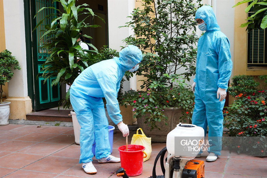 Hình ảnh nhà trường tất bật chuẩn bị đón học sinh Tiểu học, Mầm non trở lại ảnh 1 Hình ảnh nhà trường tất bật chuẩn bị đón học sinh Tiểu học, Mầm non trở lại ảnh 1