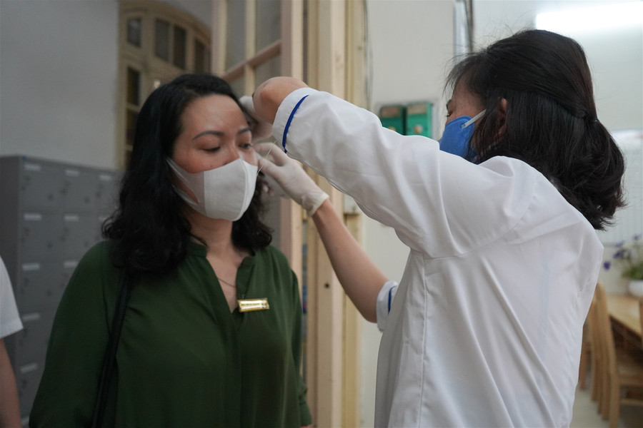 Học sinh Hà Nội háo hức trở lại trường học sau 3 tháng nghỉ phòng, chống Covid-19 ảnh 2 Học sinh Hà Nội háo hức trở lại trường học sau 3 tháng nghỉ phòng, chống Covid-19 ảnh 2
