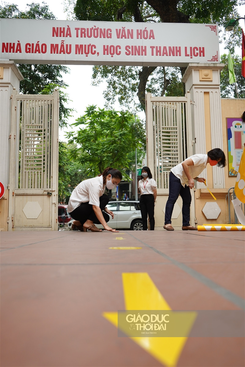Hình ảnh nhà trường tất bật chuẩn bị đón học sinh Tiểu học, Mầm non trở lại ảnh 2 Hình ảnh nhà trường tất bật chuẩn bị đón học sinh Tiểu học, Mầm non trở lại ảnh 2