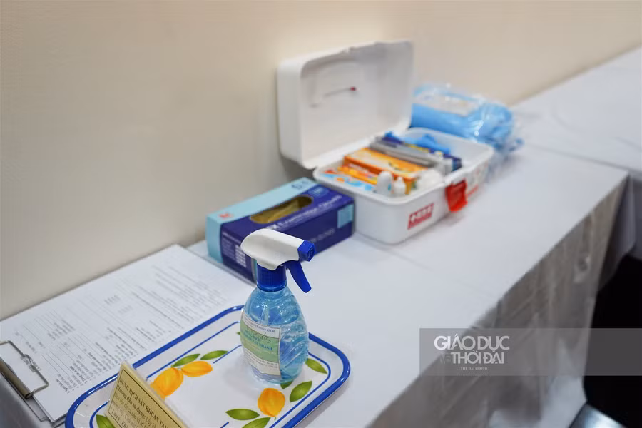 Hình ảnh nhà trường tất bật chuẩn bị đón học sinh Tiểu học, Mầm non trở lại ảnh 5