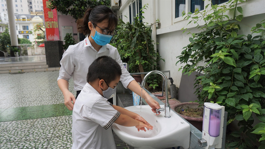 Trường học chuẩn bị chu đáo đón trò trở lại lớp ảnh 22 Trường học chuẩn bị chu đáo đón trò trở lại lớp ảnh 22