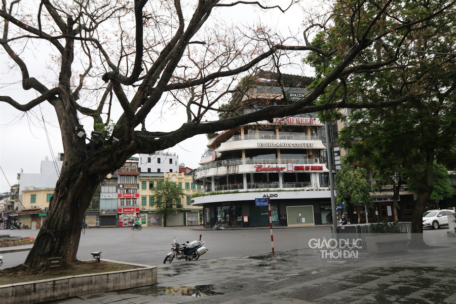 Phố phường Hà thành vắng lặng sau quyết định phạt người ra đường khi không cần thiết ảnh 6 Phố phường Hà thành vắng lặng sau quyết định phạt người ra đường khi không cần thiết ảnh 6