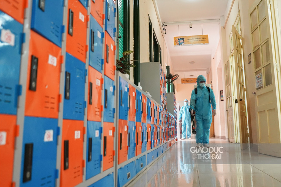 Hình ảnh nhà trường tất bật chuẩn bị đón học sinh Tiểu học, Mầm non trở lại ảnh 9 Hình ảnh nhà trường tất bật chuẩn bị đón học sinh Tiểu học, Mầm non trở lại ảnh 9
