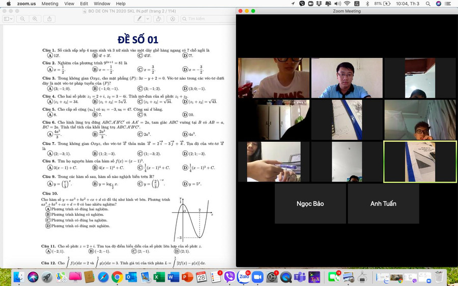 "Kích hoạt" ôn tập thi tốt nghiệp THPT trực tuyến "Kích hoạt" ôn tập thi tốt nghiệp THPT trực tuyến
