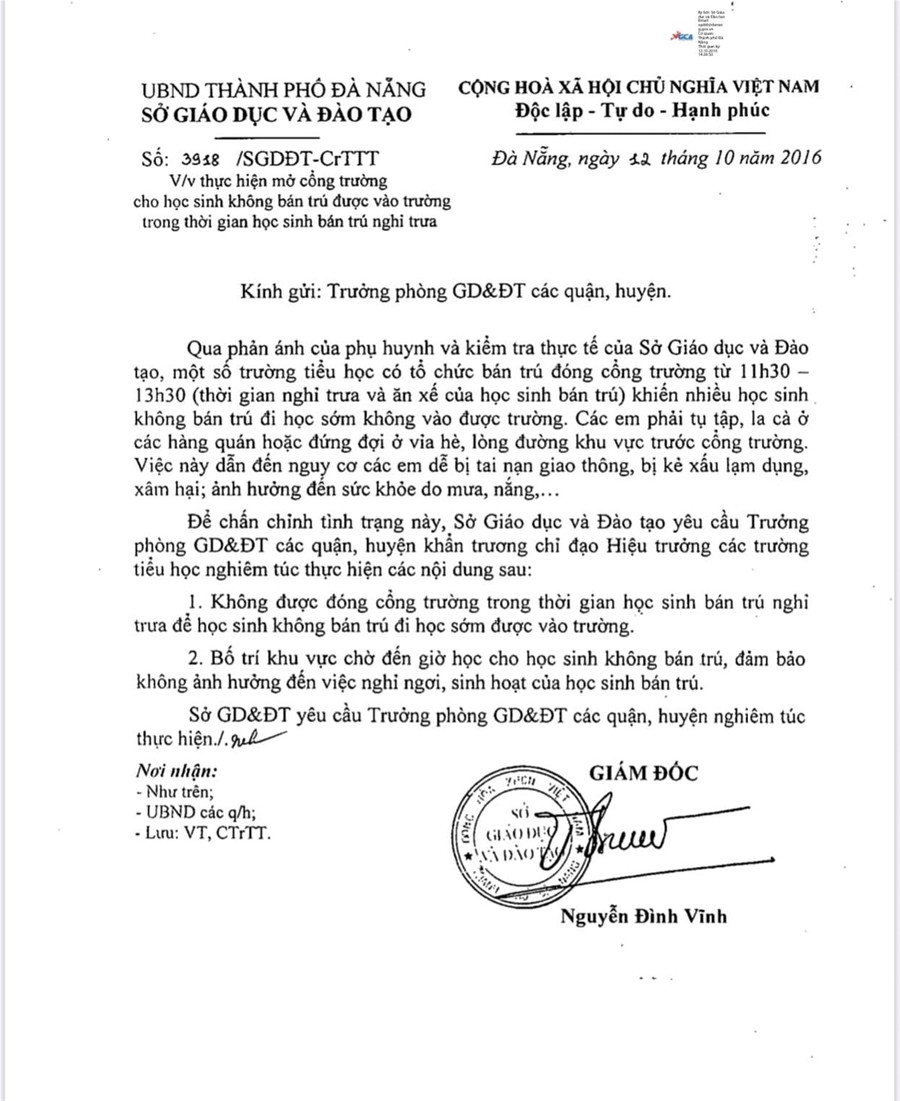 Đà Nẵng: Mở cổng trường cho học sinh không bán trú vui chơi ảnh 2 Đà Nẵng: Mở cổng trường cho học sinh không bán trú vui chơi ảnh 2