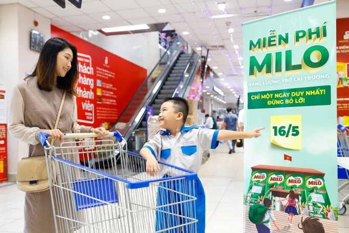 Hơn 2 triệu hộp Milo miễn phí cho học sinh trở lại trường