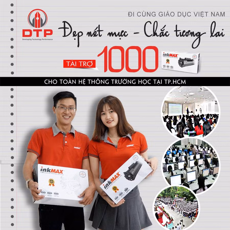 Công ty Cổ phần DTP tri ân trao tặng 1000 hộp mực inkMAX cho hệ thống trường học trên địa bàn TP.HCM hậu Covid 19 ảnh 4