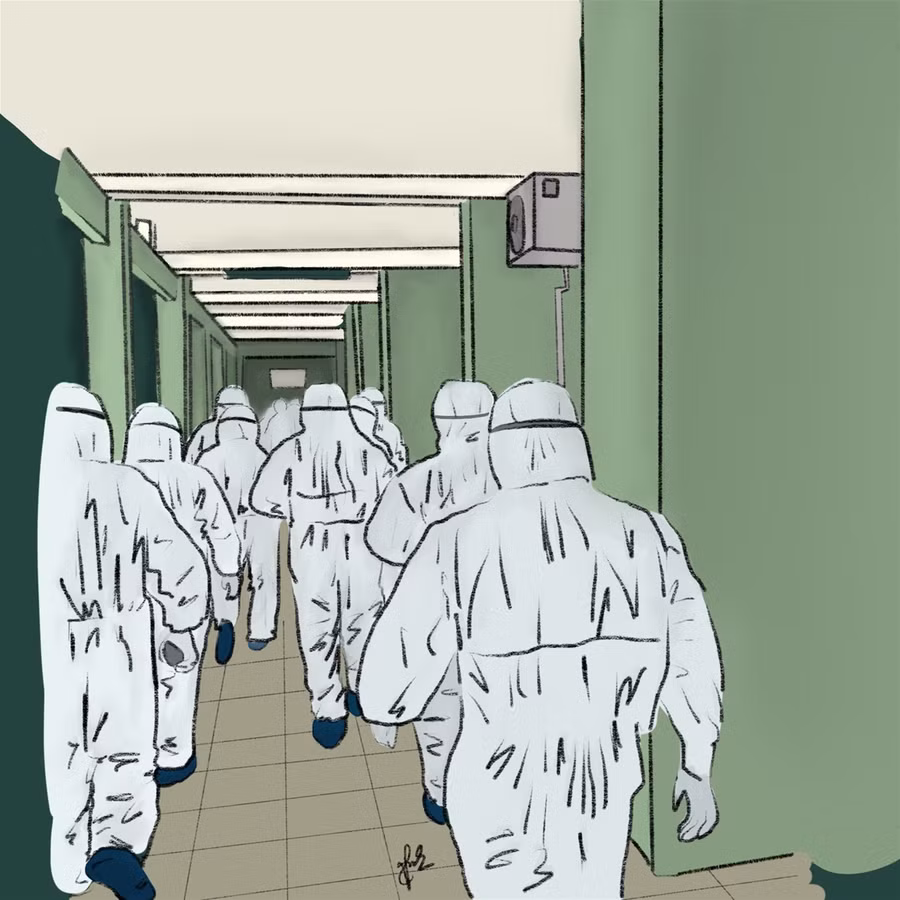 Xúc động bộ tranh tri ân những người hùng “áo trắng” của sinh viên Đà Nẵng ảnh 1