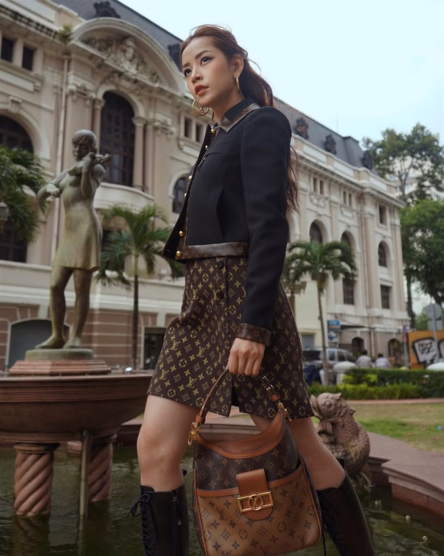 “Hoa hậu showbiz” Chi Pu diện đồ hiệu sang chảnh ảnh 3