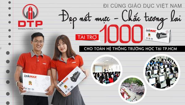 Công ty Cổ phần DTP tri ân trao tặng 1000 hộp mực inkMAX cho hệ thống trường học trên địa bàn TP.HCM hậu Covid 19