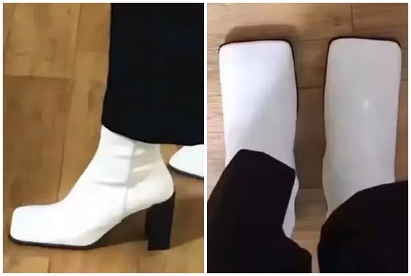 Mua giày qua mạng, cô gái nhận được sản phẩm mang vào tưởng... chân bị bó bột 