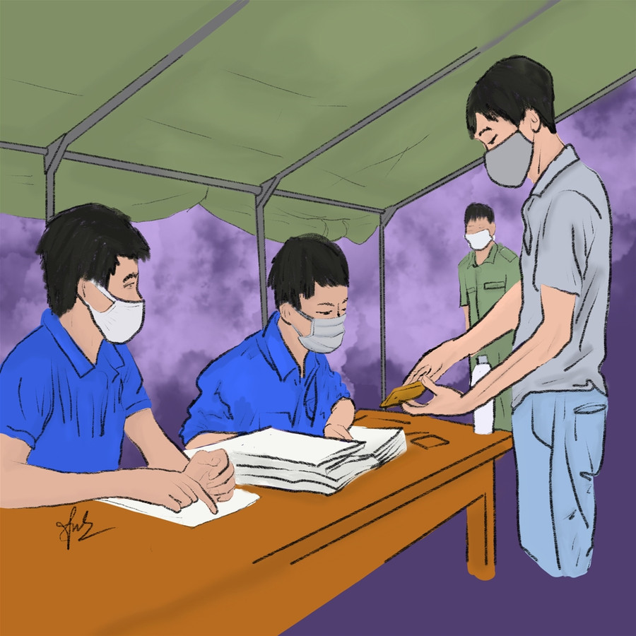 Xúc động bộ tranh tri ân những người hùng “áo trắng” của sinh viên Đà Nẵng ảnh 2 Xúc động bộ tranh tri ân những người hùng “áo trắng” của sinh viên Đà Nẵng ảnh 2