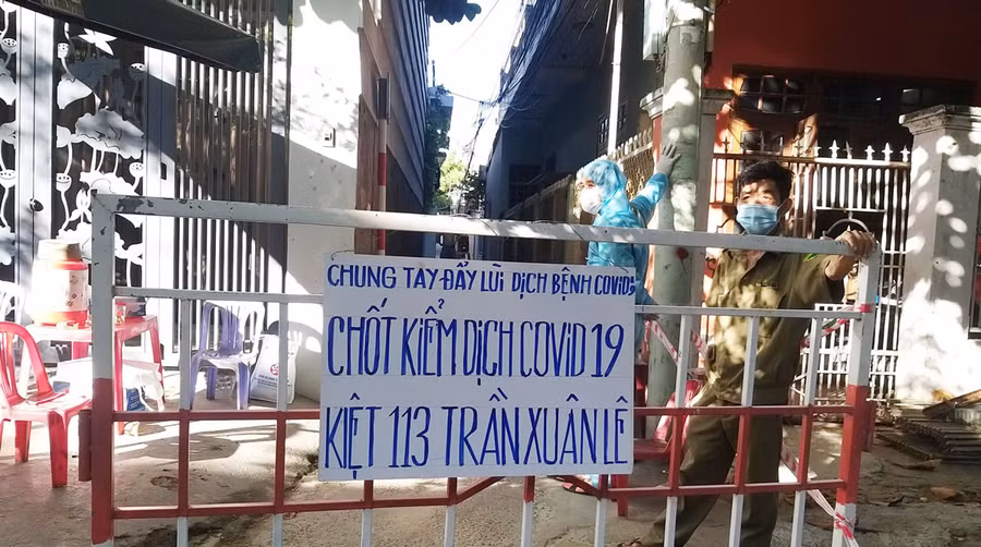 Đà Nẵng: 4 người trong gia đình mắc COVID-19, một khu vực bị phong tỏa