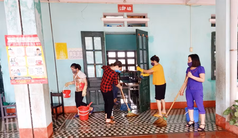 Thái Nguyên: Vất vả là có nhưng thầy cô vui mừng vì được đón "các con" trở lại trường ảnh 2