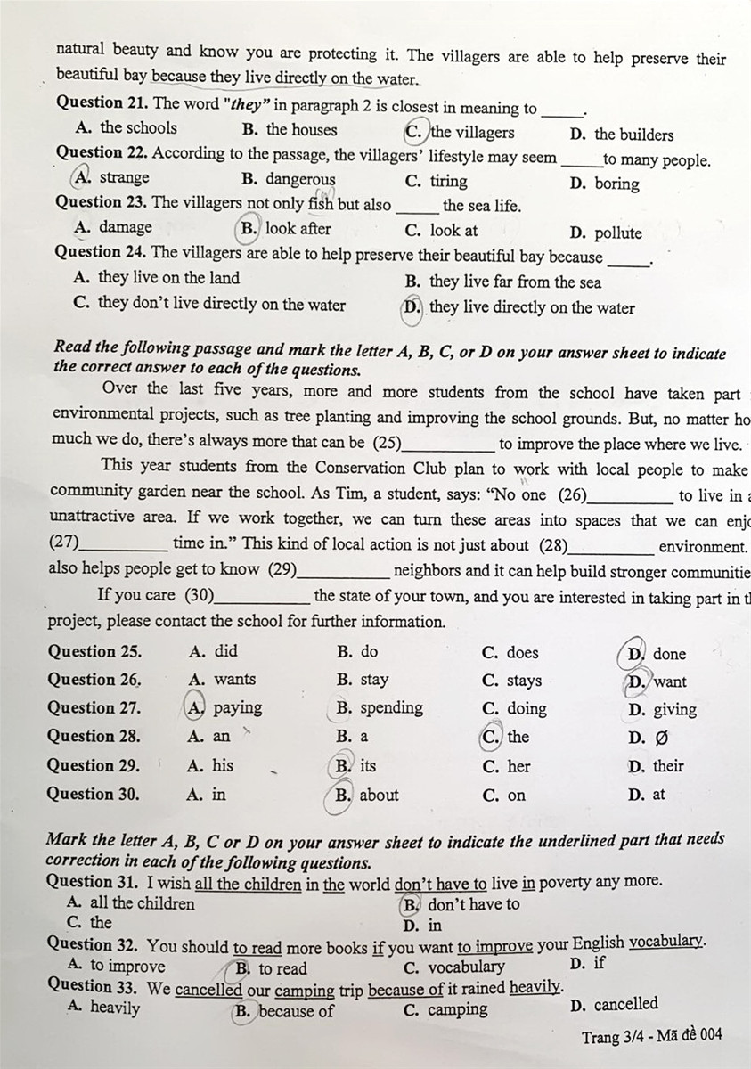 Đề thi tiếng Anh vào 10 Hà Nội: Nhiều học sinh sẽ đạt điểm 10 ảnh 3