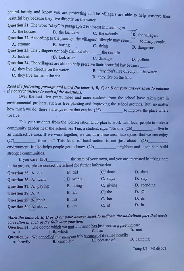 Đề thi tiếng Anh vào 10 Hà Nội: Nhiều học sinh sẽ đạt điểm 10 ảnh 7