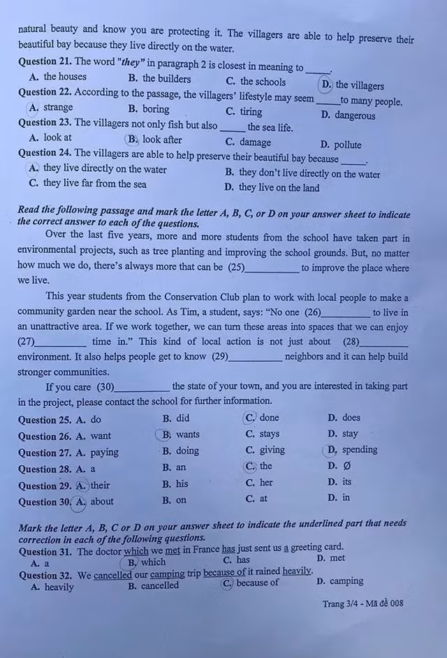 Đề thi tiếng Anh vào 10 Hà Nội: Nhiều học sinh sẽ đạt điểm 10 ảnh 7