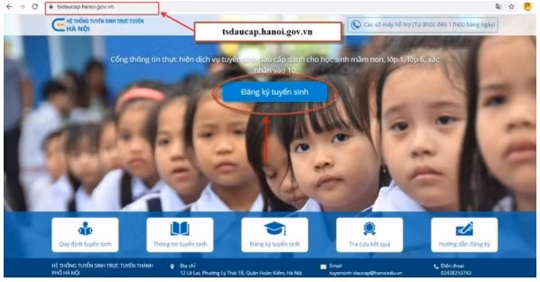 Hà Nội bắt đầu tuyển sinh đầu cấp từ 1/8