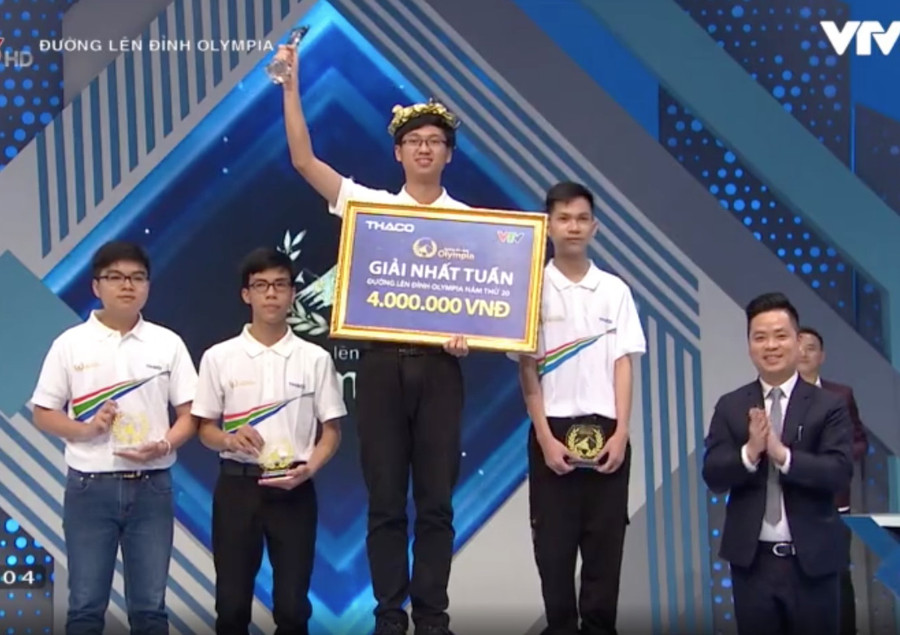 Nam sinh xứ Quảng chiến thắng áp đảo tại cuộc thi tuần Olympia ảnh 1 Nam sinh xứ Quảng chiến thắng áp đảo tại cuộc thi tuần Olympia ảnh 1