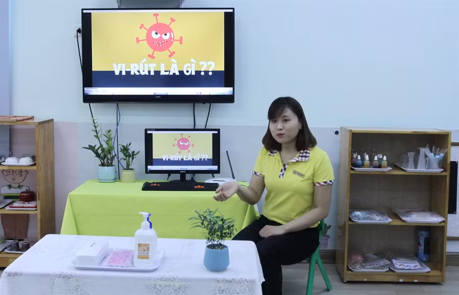 Những cô giáo siêu dễ thương truyền cảm hứng cho trẻ mầm non học trực tuyến ảnh 2