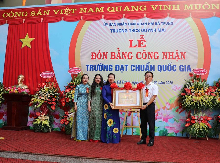 Nhiều trường học Hà Nội đón bằng công nhận trường chuẩn quốc gia ảnh 4 Nhiều trường học Hà Nội đón bằng công nhận trường chuẩn quốc gia ảnh 4